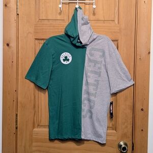 NBA Youth LG 14/16 Gray Green Boston Celtics Posterize SS Pullover Hoodie Street